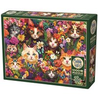 COBBLE HILL PUZZLES - Blumige Katzen 1000 Teile COBBLE HILL PUZZLES - Blumige Katzen 1000 Teile von Carletto Deutschland GmbH
