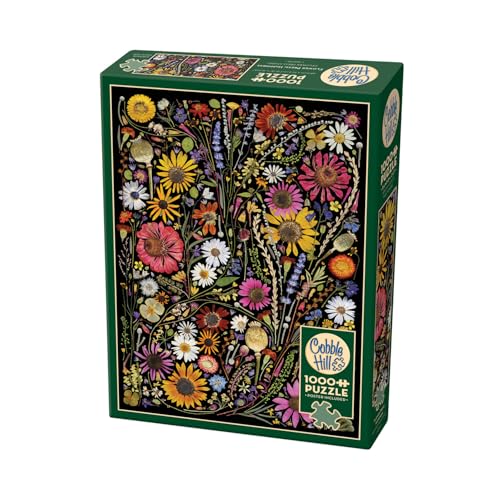 Cobble Hill 3840274 Blumen Collage, 1000 Teile Puzzle inkl. Puzzleposter für Erwachsene und Kinder ab 12 Jahren, Puzzlecollage, Pflanzen von Cobble Hill