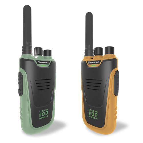 KIDYWOLF Walkie-Talkies mit Taschenlampe grün/orange von KIDYWOLF