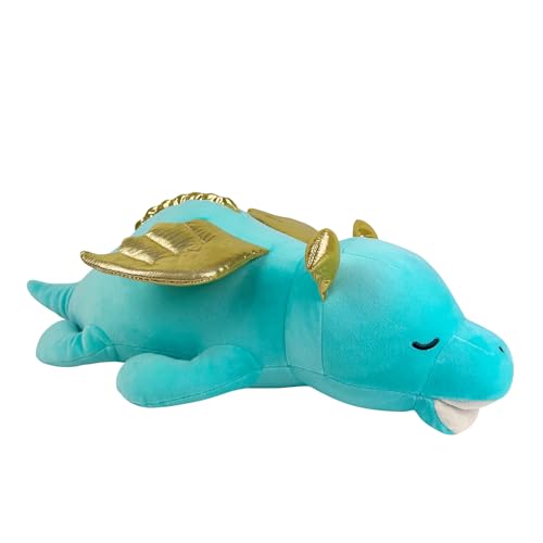 Nemu Nemu Animals 6292874 Plüschtier, Drache Dragold, Kuscheltier, extra weich und kuschelig, Stofftier, Designed in Japan, Kuschelkissen, Größe L, 53 cm von Trousselier