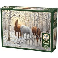 COBBLE HILL PUZZLES - Pferde im Winterwald 1000 Teile COBBLE HILL PUZZLES - Pferde im Winterwald 1000 Teile von Carletto Deutschland