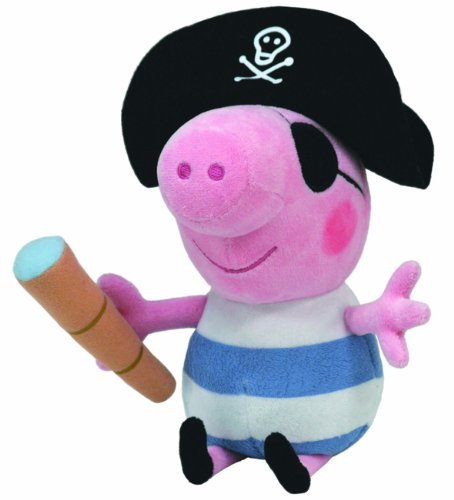 Carletto Ty 7196258 Peppa Pig TY 7196258-Peppa Large-George Pirat, Pink von TY