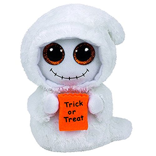 Carletto Ty Plush Toys Ty 37194 Mist Geist mit Glitzeraugen, Beanie Boo's, Halloween limitiert, Plüsch, 15 cm, weiß von TY