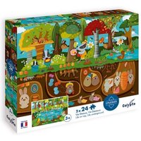 SentoSphere - Calypto - Puzzle - Waldtiere, 2x24 Teile von SentoSphere