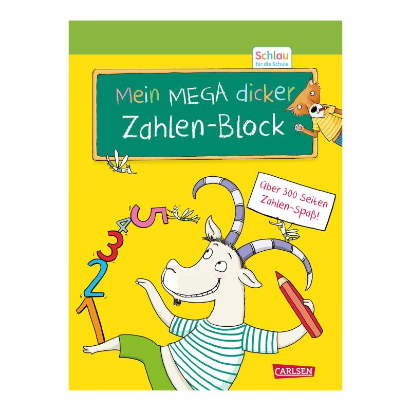 Carlsen Verlag Schlau für die Schule Mein mega dicker Zahlen-Block von Carlsen Verlag