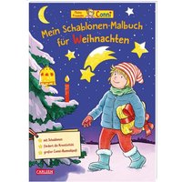 CARLSEN 118735 Conni Gelbe Reihe (Beschäftigungsbuch): Mein Schablonen-Malbuch für Weihnachten von Carlsen