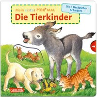 CARLSEN 125473 Mein erstes Hör mal (Soundbuch ab 1 Jahr): Die Tierkinder von Carlsen