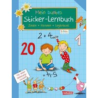 CARLSEN 9783551180384 Schlau für die Schule: Mein buntes Sticker-Lernbuch: Zahlen, Rechnen, Logikrätsel von Carlsen