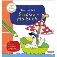 CARLSEN 9783551189738 Spiel & Spaß für KiTa-Kinder: Mein buntes Sticker-Malbuch von Carlsen