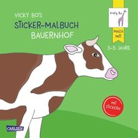 CARLSEN 9783551271570 Vicky Bo's Sticker-Malbuch Bauernhof von Carlsen