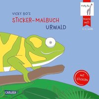 CARLSEN 9783551271617 Vicky Bo's Sticker-Malbuch Urwald von Carlsen