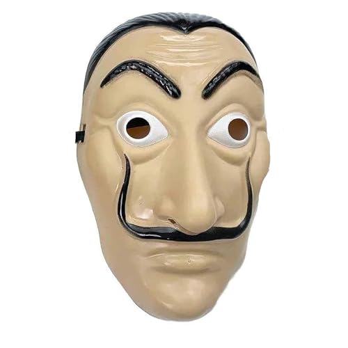 Carnavalife Dali-Maske, Bank Robbery Mask, Halloween-Maske für Erwachsene und Kinder, Einheitsgröße von Carnavalife