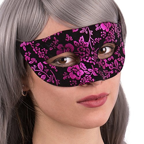 Carnival Toys 1396 Maske Schwarz/Fuchsia, one Size von Carnival Toys