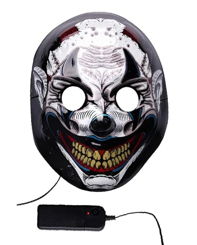 Carnival Toys MASCHERA Diavolo Con DECORAZIONI LUMINOSE (Batterie ESCLUSE) IN Busta Con CAVALLOTTO von Carnival Toys