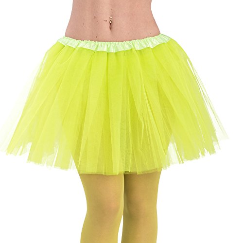 Carnival Toys 3355 Tutu, Grün Fluo, Einheitsgröße, one Size von Carnival Toys