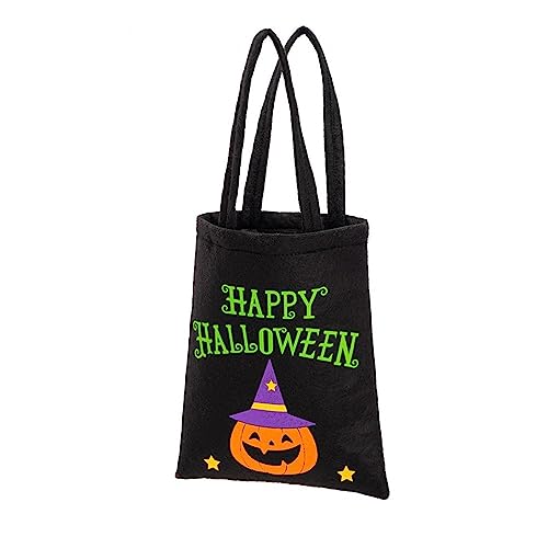 Carnival Toys - Beutel Filz Happy Halloween, 42 x 21 cm, schwarz von Carnival Toys