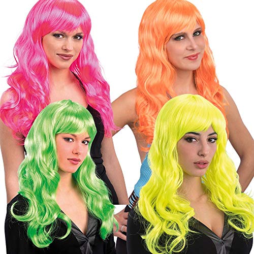 Carnival Toys Fluo Wavy Long Wig w/Fringe in polybag von Carnival Toys