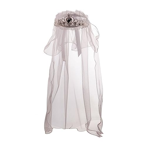 Carnival Toys Hochzeits-Diadem Schleier für Damen Kostüm-Accessoire Weiss - Grau, Silber Carnival Toys Hochzeits-Diadem Schleier für Damen Kostüm-Accessoire Weiss - Grau, Silber von Carnival Toys
