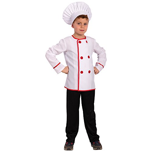 Carnival Toys – Kostüm Chef für Kind für Kinder, Mehrfarbig, One Size, 68140 von Carnival Toys