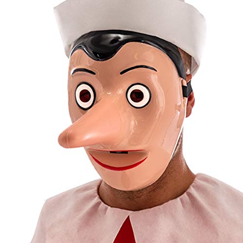 Generique - Pinocchio-Maske mit Abnehmbarer Nase für Erwachsene beigefarben Generique - Pinocchio-Maske mit Abnehmbarer Nase für Erwachsene beigefarben von Carnival Toys