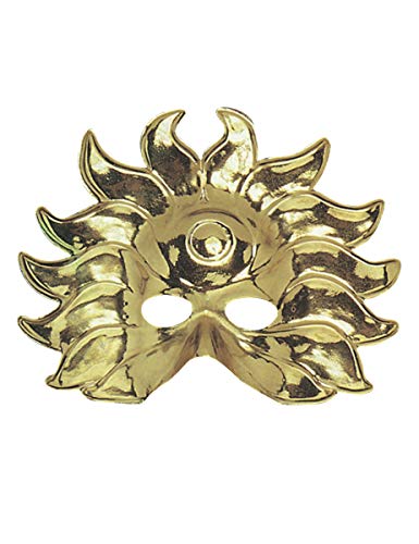 Generique - Sonnen-König Halbmaske Kostüm-Accessoire Gold von Carnival Toys