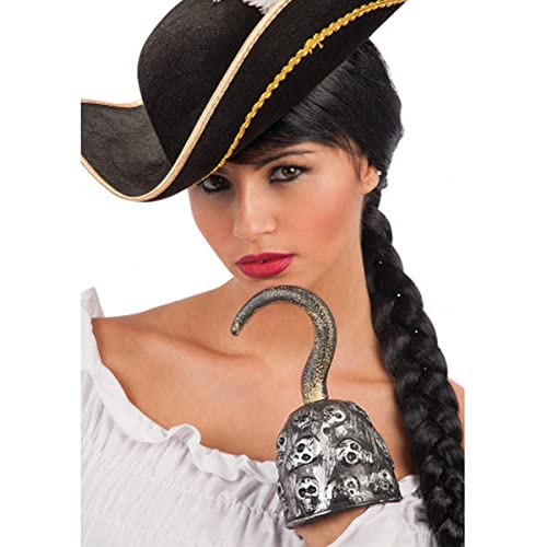 Piraten Haken Kostümzubehör für Erwachsene - Grau, Silber Piraten Haken Kostümzubehör für Erwachsene - Grau, Silber von Carnival Toys