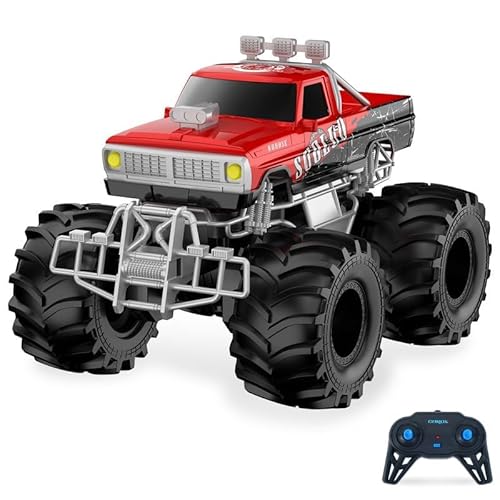 Carox Ferngesteuertes Auto,1500mah Akku RC Auto Monstertruck 6-18 Jahre Indoor & Outdoor Spiele für Kinder RC Auto Car Pool Strand Spielzeug von Carox