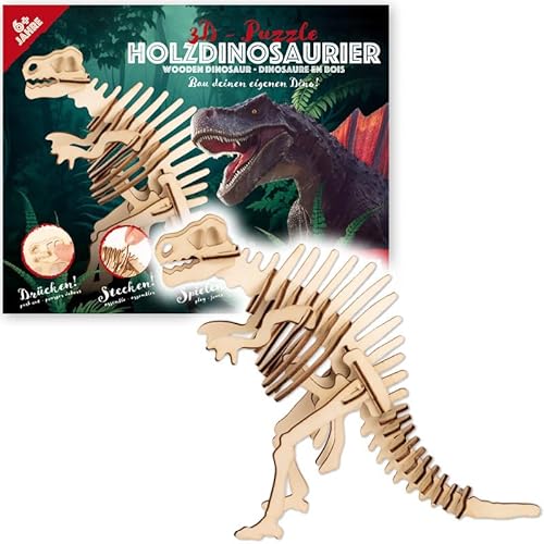 3D Dinosaurier Puzzle * SPINOSAURUS * aus Holz als Mitgebsel oder Geschenk für Kinder | Kreatives Basteln und Spielen | Kindergeburtstag Party, Edition: Spinosaurus von Carpeta