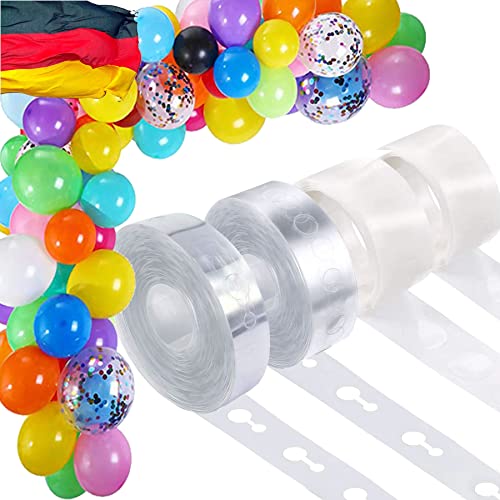 Ballongirlande Kit mit 4 Rollen | 10m Ballonband und 200x Klebepunkte | Ballonbogen als Deko für Geburtstag, Party und Hochzeit | Luftballons Ballon Girlande Ballondeko Partydeko Ballongirlande Kit mit 4 Rollen | 10m Ballonband und 200x Klebepunkte | Ballonbogen als Deko für Geburtstag, Party und Hochzeit | Luftballons Ballon Girlande Ballondeko Partydeko von Carpeta