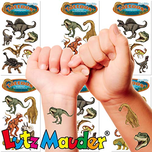 Carpeta 42x Tattoos * Dinos + T-REX * als Mitgebsel zum Kindergeburtstag und Dino-Party | Tattoo Kindertattoo Kinder Geburtstag Geschenk Dinosaurier von Carpeta