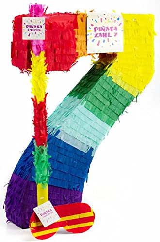 Pinatas Zahl 0 bis 9 | Set: Pinata + Maske + Stock | Tolles Spiel und Deko zum Kindergeburtstag | Zahlen Piñata Kinder Geburtstag Party Partydeko, Edition: 7. Geburtstag Pinatas Zahl 0 bis 9 | Set: Pinata + Maske + Stock | Tolles Spiel und Deko zum Kindergeburtstag | Zahlen Piñata Kinder Geburtstag Party Partydeko, Edition: 7. Geburtstag von Carpeta