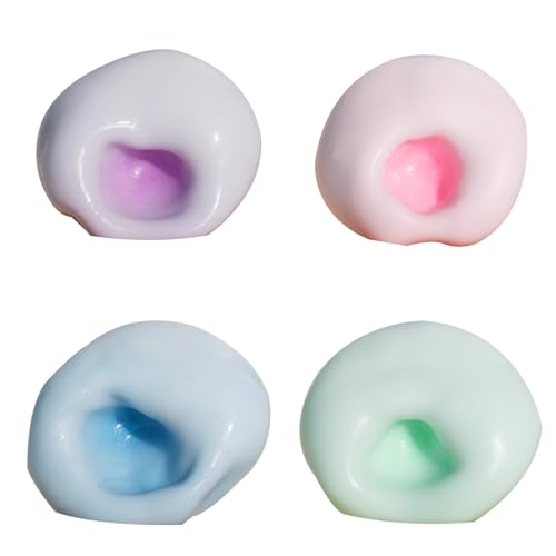 4 Pcs Stressball Squeeze Stressabbau Spielzeug Sensorische Spielzeuge FüR Kinder Squishy Quetschball Squishi Geeignet FüR Kinder Und Erwachsene Zum Stressabbau Und Zur Entspannung von Carreneu