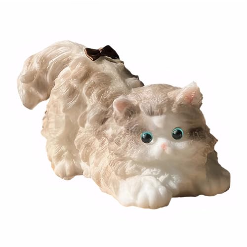 Squishy Katze,Squishy Cat,Squishy Katze Squeeze Spielzeug,Niedlich Katze Fidget Toys,Tragbar Squeeze Fat Cat,Stress Abbauen,Geeignet für Kinder und Erwachsene (13 X 7 cm) von Carreneu