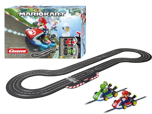 Carrera Evolution - 20025243 Mario Kart Rennbahn I Carrera Bahn 1:32 I Rennbahn 5.9m I 2 Spieler Autorennbahn von Carrera Evolution