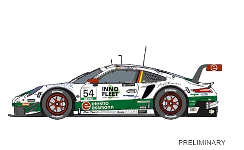 Carrera Evolution - 20027799 Porsche 911 "CarTech Motorsport Bonk, M. Essmann, No.54 | Slotcar Ready to Race | Perfekt für Kinder & Erwachsene | Maßstabsgetreue 1:32 Nachbildung mit Lichtfunktion von Carrera Evolution