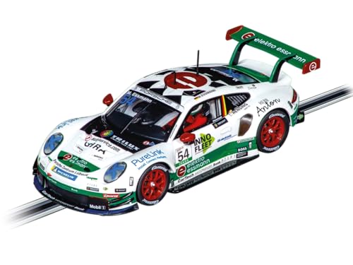 Carrera Evolution - 20027799 Porsche 911 "CarTech Motorsport Bonk, M. Essmann, No.54 | Slotcar Ready to Race | Perfekt für Kinder & Erwachsene | Maßstabsgetreue 1:32 Nachbildung mit Lichtfunktion von Carrera Evolution