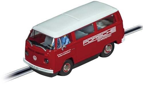 Carrera Evolution I VW Bus T2b Porsche Renndienst I Maßstab 1:32 I Detailgetreue Nachbildung I Front & Rücklichter I EIN Muss für jeden Porsche Liebhaber I Rennbahn Action für Jungen & Mädchen von Carrera Evolution