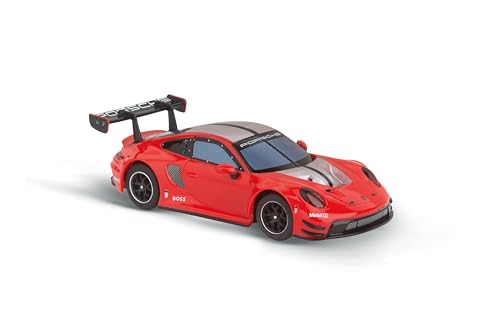 Carrera Hybrid, Porsche 911 GT3 R Red Devil, Maßstab 1:50, Front- und Rücklichter, Bis zu 30 Minuten Rennaction, USB-C-Aufladung in 20 Minuten, Mobile App-Steuerung für maximales Fahrvergnügen von Carrera Hybrid