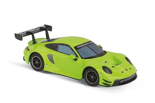 Carrera Hybrid I Porsche 911 GT3 R Greeno I Maßstab 1:50 I Front- und Rücklichter I Bis zu 30 Minuten Rennaction I USB-C-Aufladung in 20 Minuten I Mobile App-Steuerung für maximales Fahrvergnügen von Carrera Hybrid