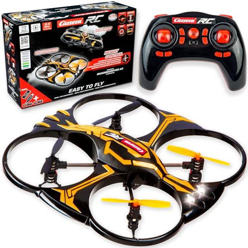 Carrera RC Quadrocopter X2 Drohne | Mit blinkenden LED-Positions-Lichtern | 3D Looping-Funktion | Autostart & Landefunktion | 17,6 cm Länge | Ab 12 Jahren | Beginner & Advanced-Modus von Carrera