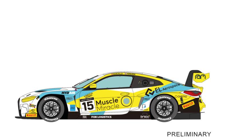 BMW M4 GT3 "RAM Racing  No. 15" British GT 2024 von Carrera