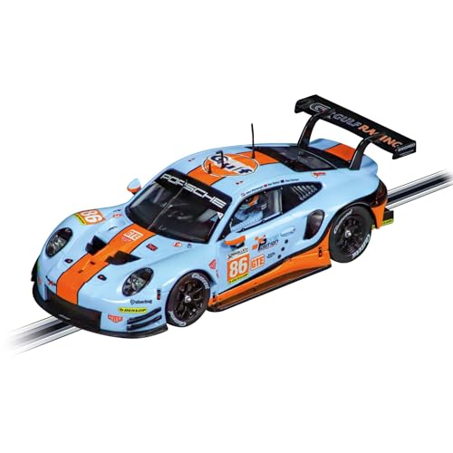 Carrera - 20032019 - Carrera Digital 132 | Porsche 911 RSR "Gulf Racing, Mike Wainwright, No.86" | Auto für Rennbahn | Rennbahnen & lizensierte Slotcars | bis zu 6 Spieler von Carrera