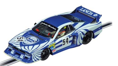 Carrera - 20032030 - DIGITAL 132 Lancia Beta Montecarlo Turbo No.54 6h Silverstone 1980 | Slotcar Ready to Race | Ideale für Kinder & Erwachsene | Maßstabsgetreue 1:32 Nachbildung mit Lichtfunktion von Carrera