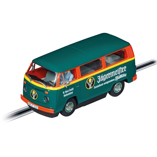 Carrera - 20032034 DIGITAL 132 VW Bus T2b Jägermeister | Slotcar Ready to Race | Perfekt für Kinder & Erwachsene | Maßstabsgetreue 1:32 Nachbildung mit Lichtfunktion von Carrera