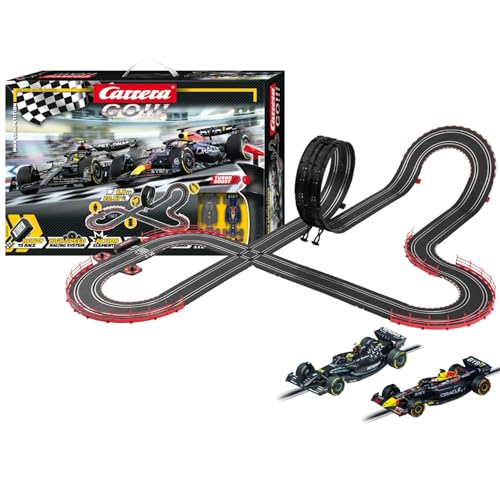 Carrera GO!!! Max Competition Rennbahn-Set I Rennbahn mit lizensierten Slotcars | bis zu 2 Spieler | Für Kinder ab 6 Jahren & Erwachsene Carrera GO!!! Max Competition Rennbahn-Set I Rennbahn mit lizensierten Slotcars | bis zu 2 Spieler | Für Kinder ab 6 Jahren & Erwachsene von Carrera