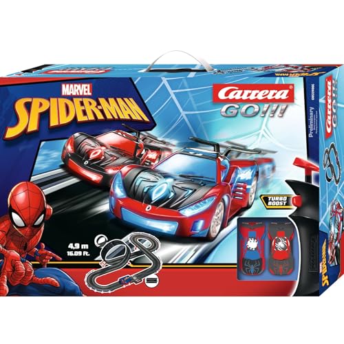 Carrera - 20062580 - Carrera GO!!! Spider Racing Rennbahn-Set I Rennbahn mit lizensierten Slotcars | bis zu 2 Spieler | Für Kinder ab 6 Jahren & Erwachsene von Carrera