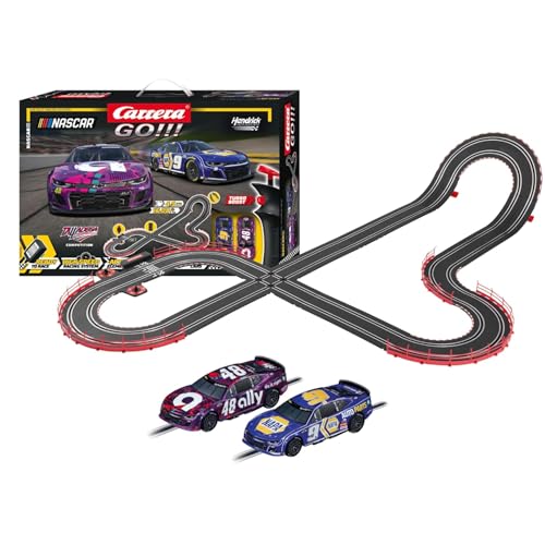 Carrera - 20062582 - Carrera GO!!! Nascar 4.9 Rennbahn-Set I Rennbahn mit lizensierten Slotcars | bis zu 2 Spieler | Für Kinder ab 6 Jahren & Erwachsene von Carrera