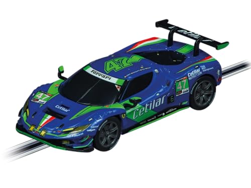 Carrera - 20064243 GO Ferrari 296 GT3 Cetilar Racing, No.47 | Maßstab 1:43 Slotcar | Kompatibel mit GO, GO Plus & Battery Operated | Detailgetreuer Rennspaß für Kinder & Erwachsenen von Carrera