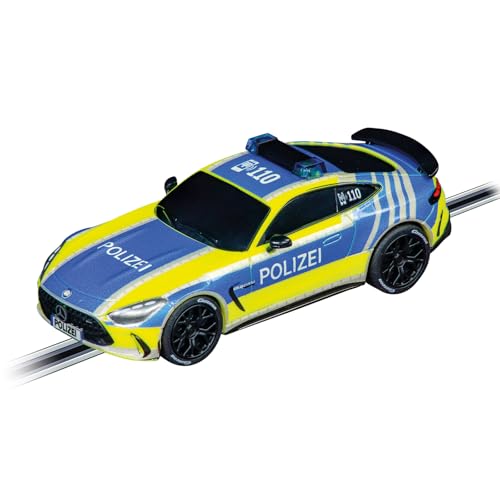 Carrera - 20064254 GO!!! Mercedes-AMG GT 63 "Polizei | Maßstab 1:43 Slotcar | Kompatibel mit GO!!!, GO!!! Plus & Battery Operated | Authentische Details für Kinder & Erwachsene ab 6 Jahren von Carrera