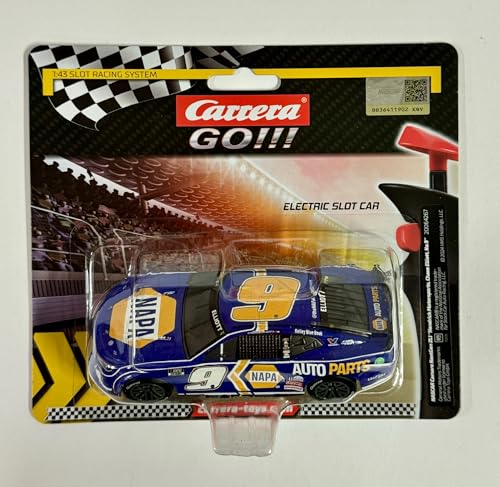 Carrera - 20064267 GO NASCAR Camaro ZL1 Hendrick Motorsports, Chase Elliott No.9 | Maßstab 1:43 Slotcar | Kompatibel mit GO, GO Plus & Battery Operated | Authentische Details von Carrera